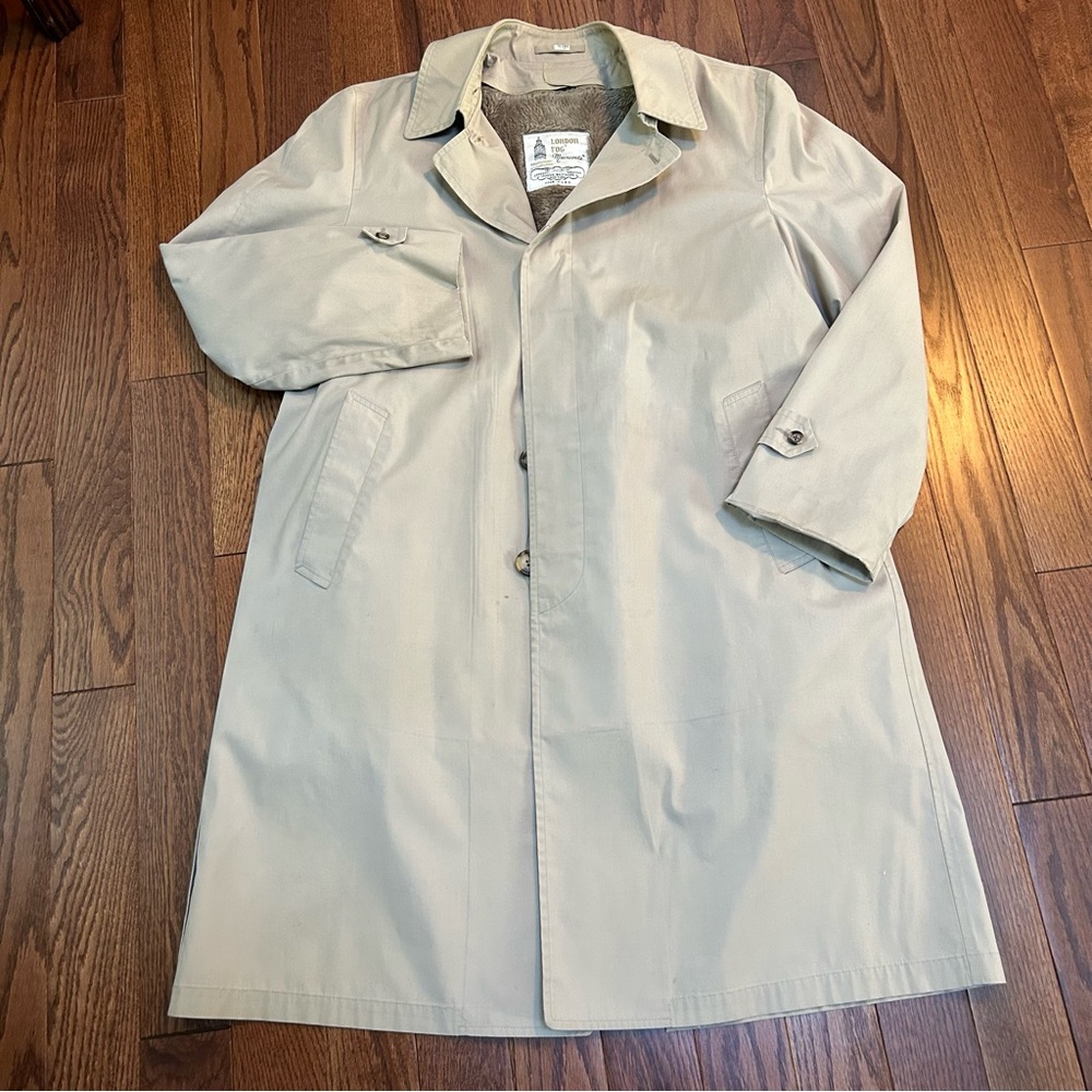 London Fog Beige Trench Coat